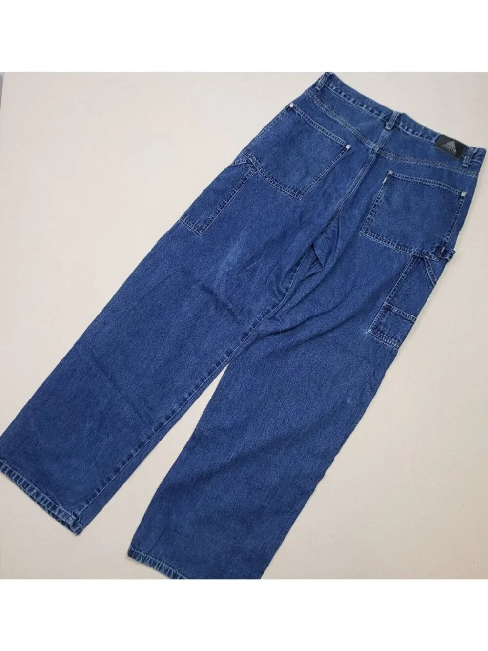 Levi's Silver Tab Mens Carpenter Cargo Wide Leg Relaxed Blue Jeans 34/34 VTG Y2K